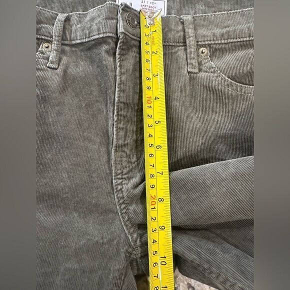 NWOT Gap Women’s 34X30 Baby Boot Mid Rise Deep Depth Green Corduroy Pants - Picture 9 of 11